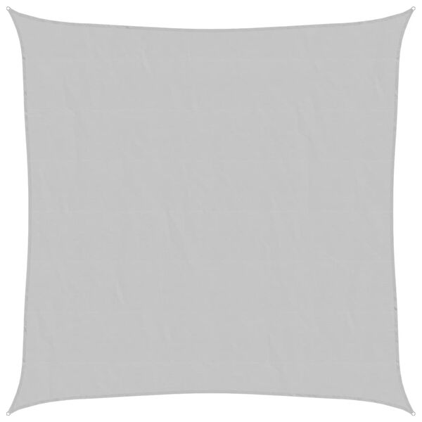 vidaXL Sun Shade Sail Light Grey 2.5x2.5 m 100% Polyester Oxford