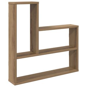 vidaXL Wall Shelf Artisan Oak 60 x 11 x 60 cm Engineered Wood