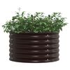 vidaXL Garden Raised Bed Brown 80 x 80 x 44 cm Steel