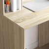 vidaXL Desk with Shelf Sonoma Oak 91 x 50 x 149 cm Engineered Wood