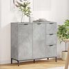 vidaXL Sideboard Concrete grey 89.5 x 33 x 82 cm Engineered wood