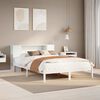 vidaXL Bookcase Bed without Mattress White 120x190 cm Small Double Solid Wood Pine