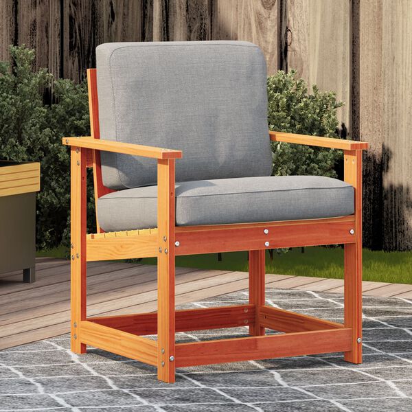 vidaXL Garden Chair Wax Brown 62x56x77 cm Solid Wood Pine
