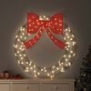 vidaXL Wreath with 80 LEDs Warm white 91 x 91 x 9 cm PET