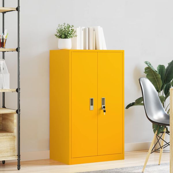 vidaXL Storage Cabinet with Storage Mustard Yellow 60 x 40 x 105 cm