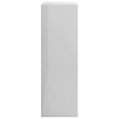 vidaXL Bookshelf High Gloss White 60x24x76 cm Engineered Wood
