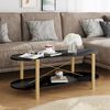 vidaXL Coffee Table Black 110x48x40 cm Engineered Wood