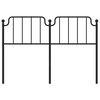 vidaXL Metal Replace Headboard Black 160 cm