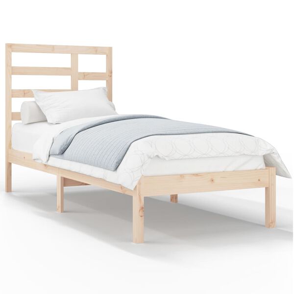 vidaXL Bed Frame without Mattress Solid Wood 90x200 cm