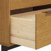 vidaXL Drawer Cabinet FLAM 80x40x80 cm Solid Wood Pine