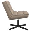 vidaXL Swivel Chair Cappuccino 63 x 75 x 76 cm PU