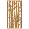 vidaXL Garden Wall Decoration 105x55 cm Corten Steel Bamboo Design