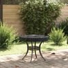 vidaXL Outdoor Table Cover Black 82 x 82 x 10 cm 420D Oxford Fbric