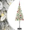 vidaXL Christmas Tree with 150 LEDs White 150 cm PE and Steel