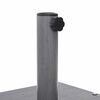 vidaXL Parasol Base Dark Grey Wood Look 45 x 45 x 31.5 cm
