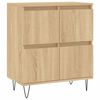 vidaXL Sideboards 2 pcs Sonoma Oak Engineered Wood