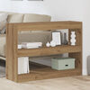 vidaXL Bookcase Artisan oak 100 x 30 x 72 cm Engineered Wood