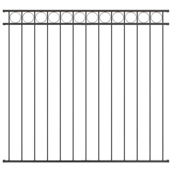 vidaXL Fence Element Assen Grey 170 x 120 cm Steel