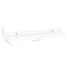 vidaXL Wall Shelves 4 pcs White 40x9x3 cm