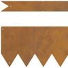 vidaXL Lawn Edging 20 pcs Brown 100 x 0.05 x 15 cm Weathering Steel