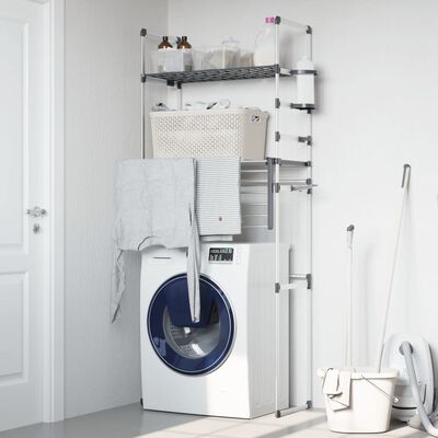 vidaXL Washing Machine Shelf 77x52x192 cm Aluminium