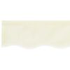 vidaXL Awning Replacement Fabric Cream 380 x 195 cm Polyester