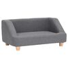 vidaXL Dog Sofa Grey 95x63x39 cm Linen