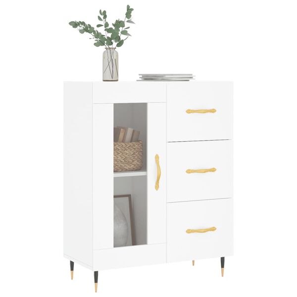 vidaXL Sideboard White 69.5x34x90 cm Engineered Wood