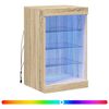 vidaXL Sideboard with LED Lights Sonoma Oak 41x37x67 cm