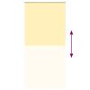 vidaXL Roller Blind Blackout Yellow 110x210 cm Fabric Width 105.7 cm Polyester