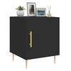 vidaXL Bedside Cabinet Black 40x40x50 cm Engineered Wood