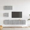 vidaXL 4 Piece TV Cabinet Set Grey Sonoma Engineered Wood