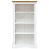 vidaXL 4-Tier Bookcase Mexican Pine Corona Range White 80x29x150 cm