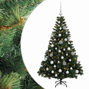 vidaXL Artificial Christmas Tree with Bauble 120 cm 150 LEDs