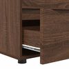 vidaXL Storage Cabinet Brown Oak 60 x 48 x 57 cm Engineered Wood