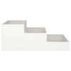 vidaXL Garden Planter White 90 x 90 x 35 cm Cold-rolled Steel
