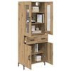 vidaXL Highboard with Drawer 2 pcs Artisan Oak Engineered Wood