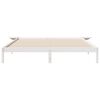 vidaXL Bed Frame with Side Tables White 200 x 210 cm Solid Pine Wood