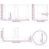 vidaXL Coffee Table Legs T-Shaped&nbsp;2 pcs Black 50x25x(30-31) cm Steel