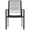 vidaXL 7 Piece Garden Dining Set Black