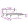 vidaXL Bookcase Bed Frame Wax Brown 180 x 200 cm Solid Pine Wood