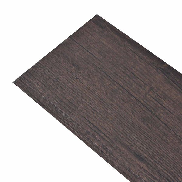vidaXL Flooring Planks 36 pcs Dark Brown 5.02 m&sup2; PVC