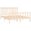 vidaXL Bed Frame without Mattress 150x200 cm King Size Solid Wood Pine King Size