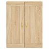 vidaXL Wall Mounted Cabinet Sonoma Oak 69.5x34x90 cm Engineered Wood