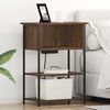vidaXL Bedside Cabinet Brown Oak 55 x 31 x 76 cm Engineered Wood