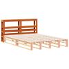 vidaXL Headboard with Shelves Wax Brown 120 cm Solid Wood Pine
