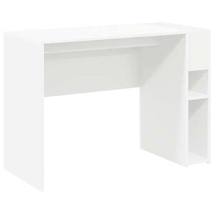 vidaXL Desk White Engineered Wood 109 x 50 x 78 cm