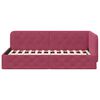 vidaXL Corner Bed Frame with Headboard Wine Red 90 x 190 cm Velvet
