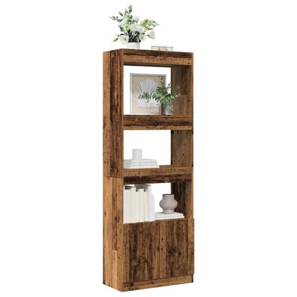 vidaXL Highboard&nbsp;Old Wood 63x33x180 cm Engineered Wood