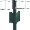 vidaXL Fence with Post Green 0.4 x 10 m Steel and PVC